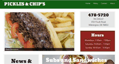 Desktop Screenshot of picklesandchipsde.com