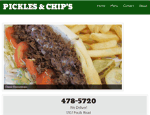 Tablet Screenshot of picklesandchipsde.com